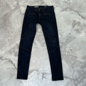 AG The Moto Legging Zipper Jeans Size 26 Regular‎